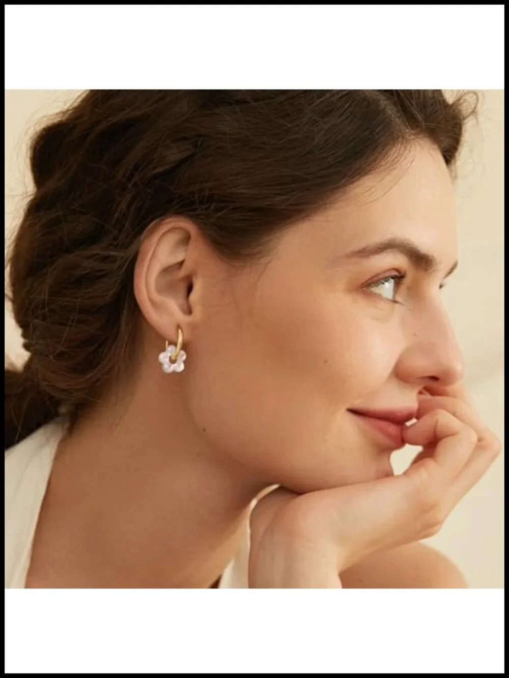 Pearl Drop Earrings for Women, 14K Gold Plated Dangle, Hypoallergenic, Gift